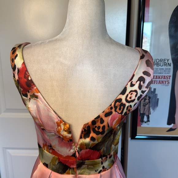 Va va voom Floral and Leopard Print Pink Dress - Picture 9 of 15